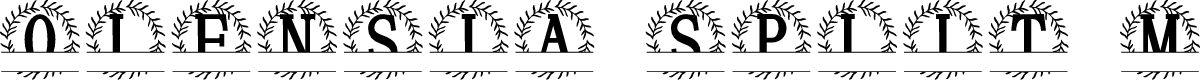 Olensia Split Monogram