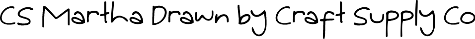 CSMarthaDrawn-Regular Demo