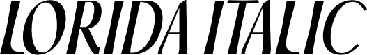 LORIDA Italic