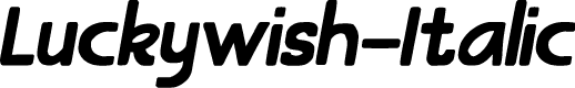 Luckywish-Italic