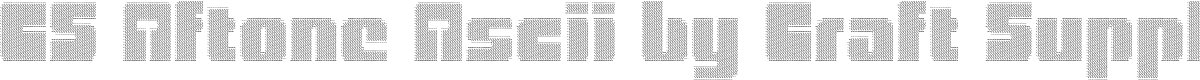 CS Aftone Ascii Regular Demo