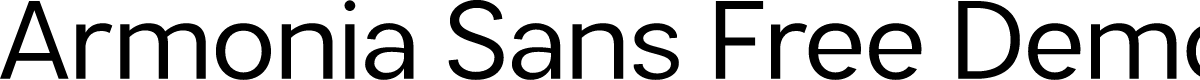 Armonia Sans Free Demo