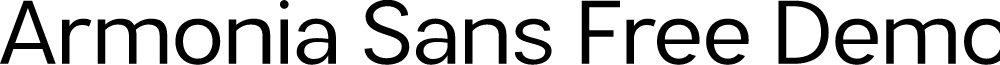 Armonia Sans Free Demo