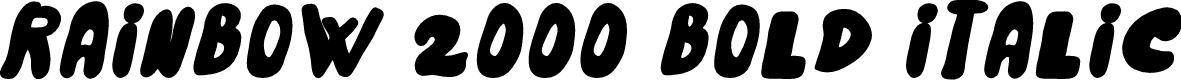 Rainbow 2000 Bold Italic