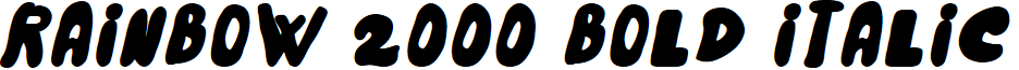 Rainbow 2000 Bold Italic