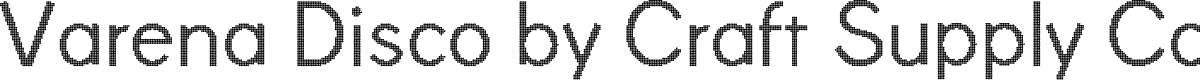 VarenaDisco-Regular Demo