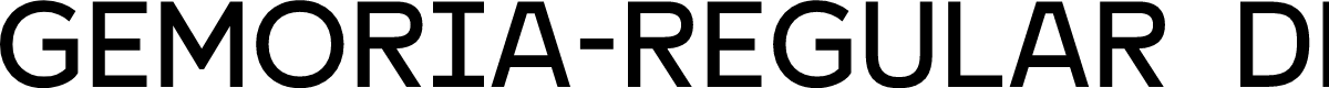 Gemoria-Regular Demo