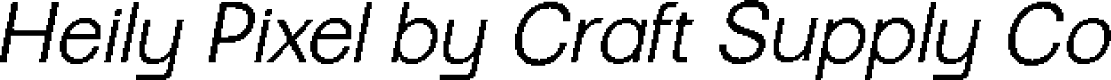 HeilyPixel-Regular Demo