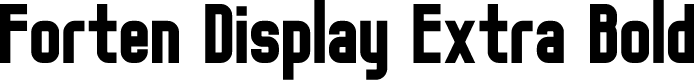 Forten Display Extra Bold