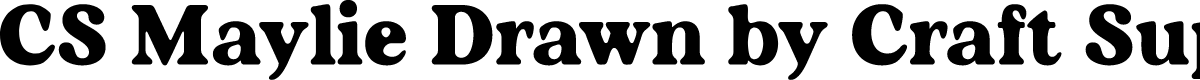 CSMaylieDrawn-Regular Demo