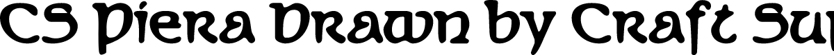 CSPieraDrawn-Regular Demo