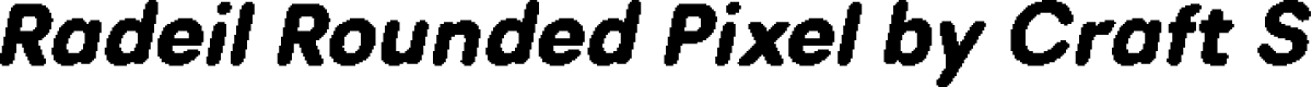 RadeilRoundedPixel-Regular Demo