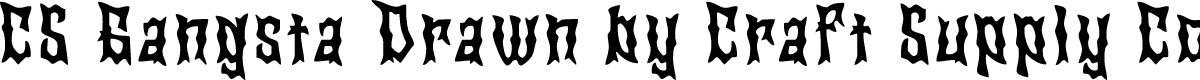 CSGangstaDrawn-Regular Demo
