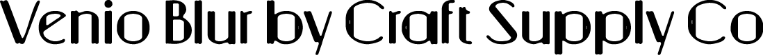 VenioBlur-Regular Demo