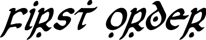 First Order Condensed Italic