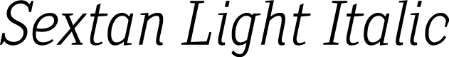 SextanLight-Italic