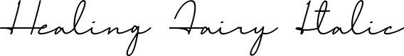 Healing Fairy Italic