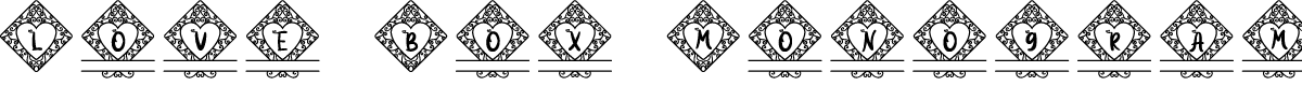 Love Box Monogram