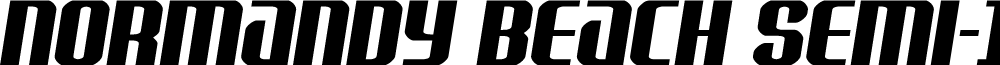 Normandy Beach Semi-Italic