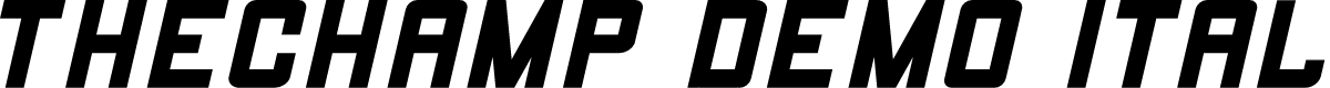 THECHAMP DEMO Italic
