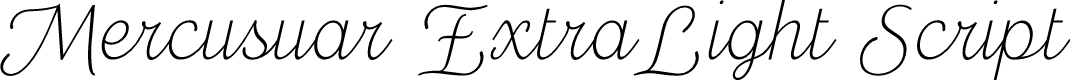 Mercusuar ExtraLight Script