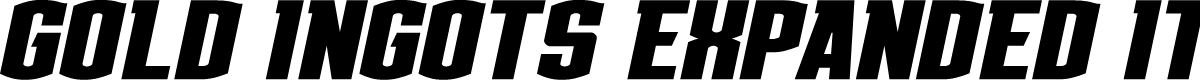 Gold Ingots Expanded Italic