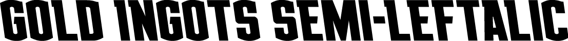 Gold Ingots Semi-Leftalic