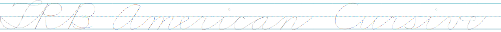 FRB American Cursive Dotted