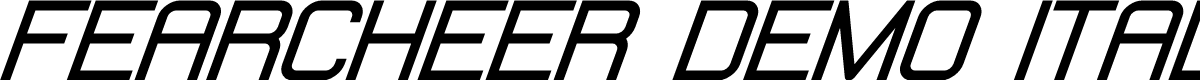 Fearcheer Demo Italic