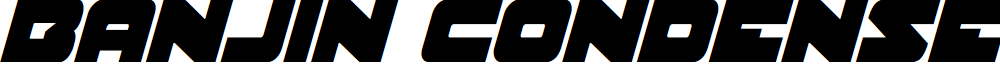 Banjin Condensed Italic