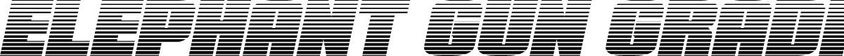 Elephant Gun Gradient Italic