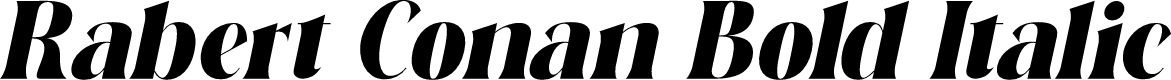 Rabert Conan Bold Italic