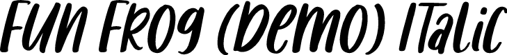 Fun Frog (Demo) Italic