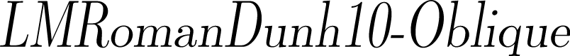 LMRomanDunh10-Oblique