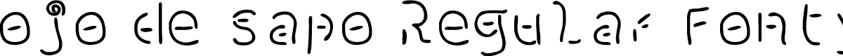 ojo de sapo Regular Fonty
