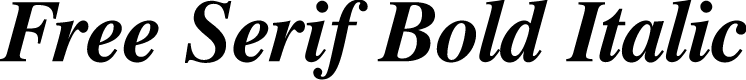 Free Serif Bold Italic