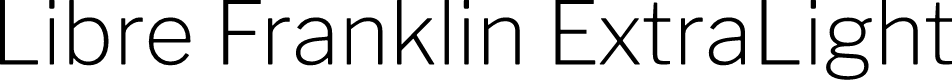 Libre Franklin ExtraLight