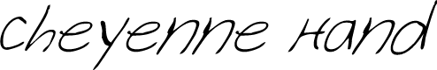 Cheyenne Hand Italic
