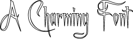 A Charming Font Outline