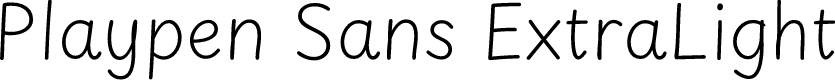 Playpen Sans ExtraLight