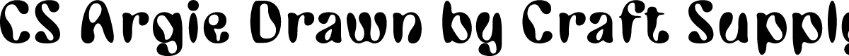 CSArgieDrawn-Regular Demo