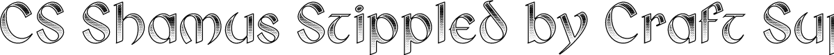 CS Shamus Stippled Regular Demo