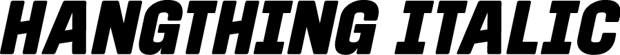 Hangthing Italic