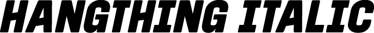Hangthing Italic