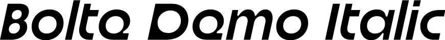 Bolte Demo Italic