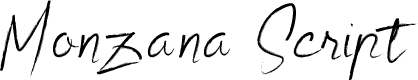 Monzana Cursive Brush Script