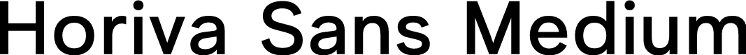 Horiva Sans Demo Medium