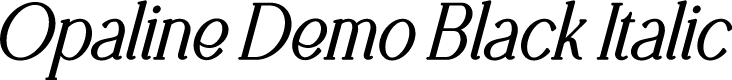 Opaline Demo Black Italic