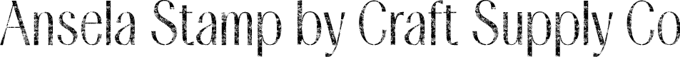 AnselaStamp-Regular Demo