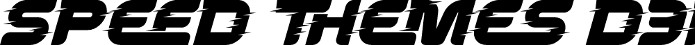 Speed Themes Demo Bold Italic